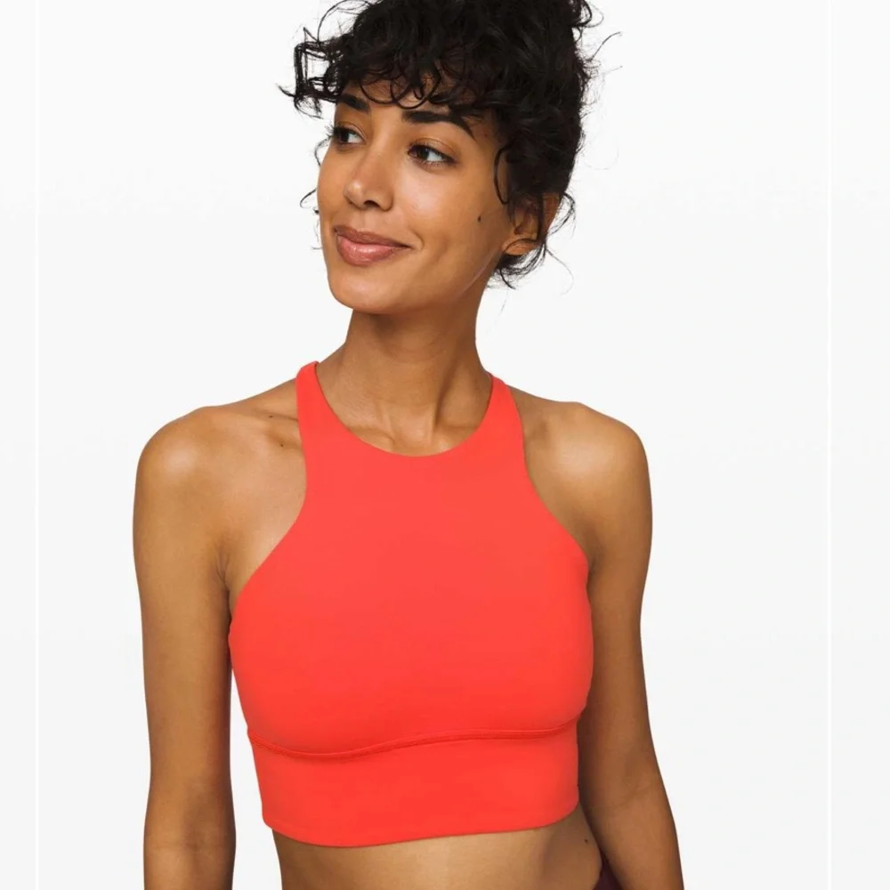 Lululemon Free To Be Moved Bra *High Neck Thermal Red Size 4